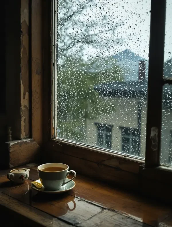 雨声里的旧木桌 封面 - 努努影院
